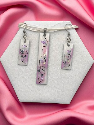 Nemesacél Szettek Rózsaszín Gyöngyház