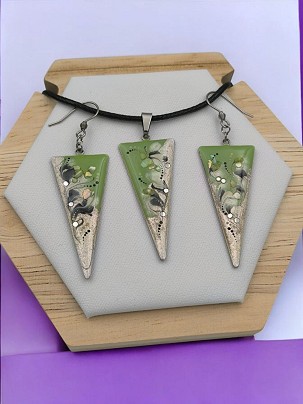 Nemesacél Szettek Zöld Gyöngyház