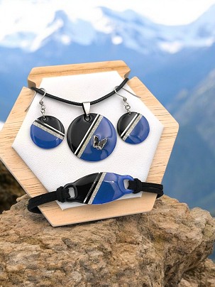 Nemesacél Szettek Éjkék