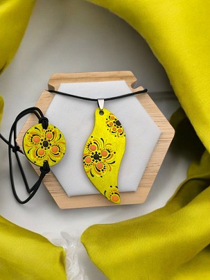 Fa Szettek Sárga gyöngyház