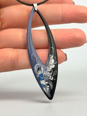 Nemesacél Nyakláncok Mélykék