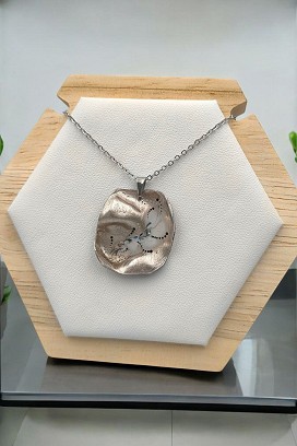 Gyanta Nyakláncok Arany fehér hullám