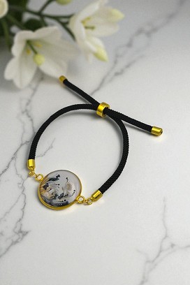 Nemesacél Karkötők Fehér-arany