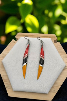 Lógós Fülbevalók Ezüst csíkos