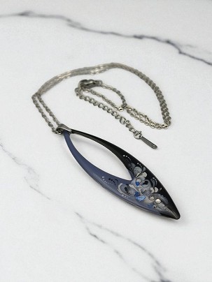 Nemesacél Nyakláncok Mélykék