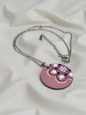 Fa Nyakláncok Rózsaszín mandala virág