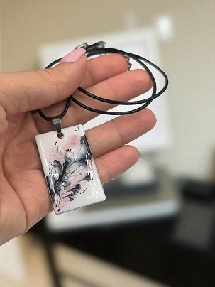 Nemesacél nyakláncok - Ezüst kagyló