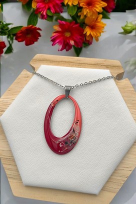 Nemesacél nyakláncok - Korall