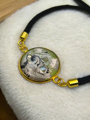 Nemesacél Karkötők Zöld arany