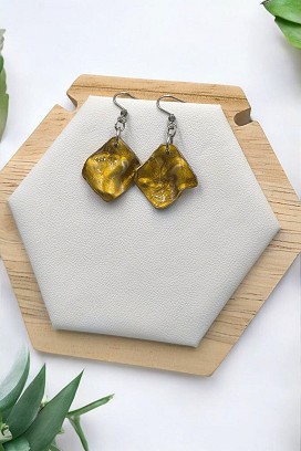 Lógós fülbevalók Arany hullám