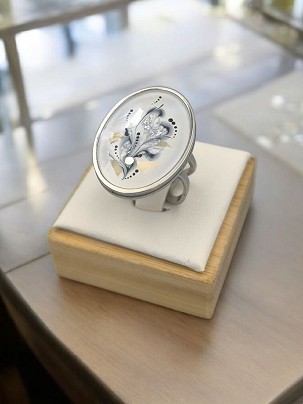 Nemesacél Gyűrűk Fehér elegancia