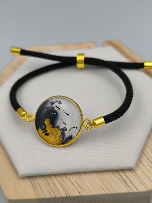 Nemesacél Karkötők Arany hullám