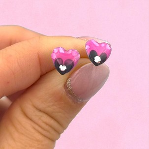 Bedugós fülbevalók Rózsaszín kagylós